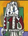 Femme un fauteuil 1940 Kubismus dans